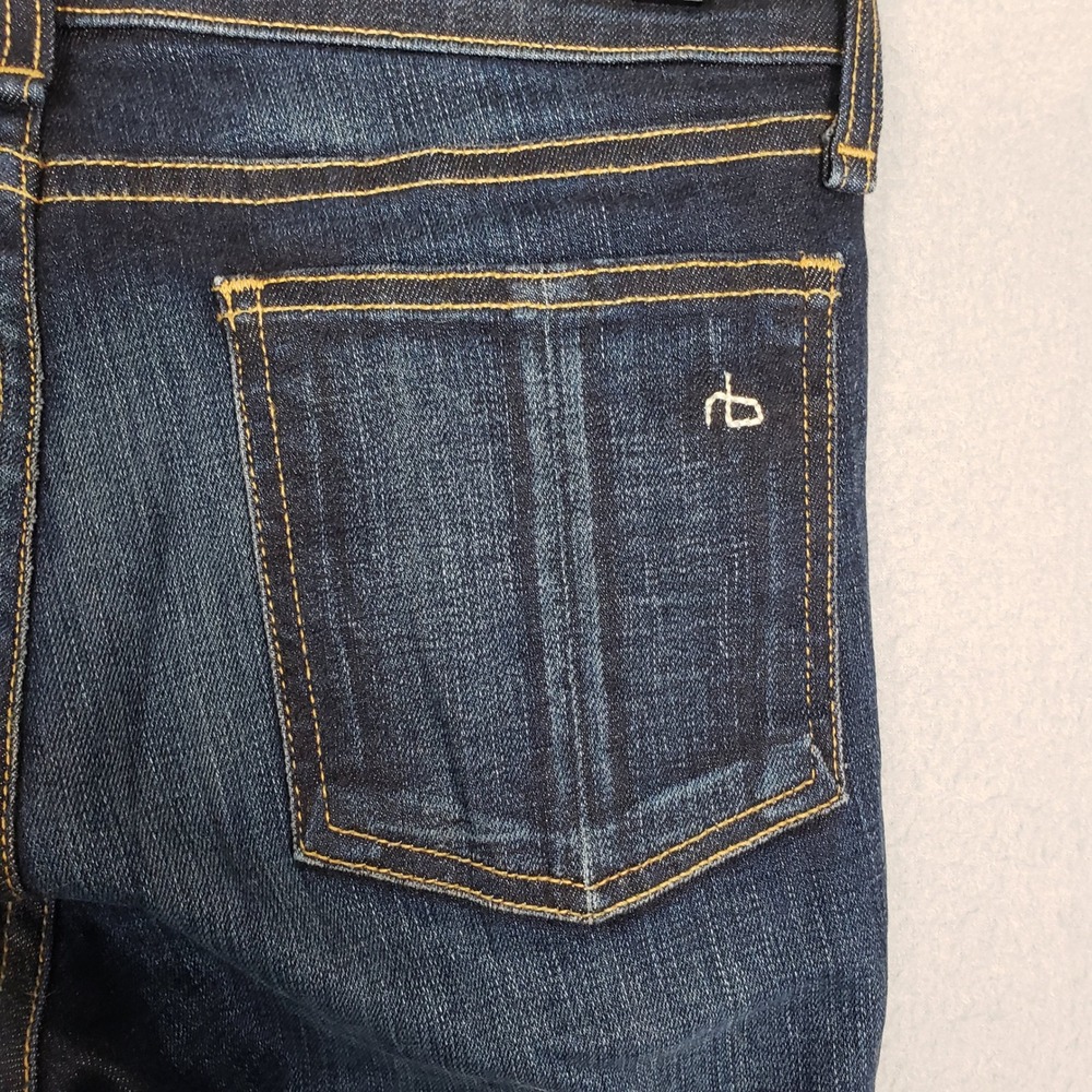 Rag & Bone Size 28 Kensington Skinny Jeans Dark Wash Denim Classic Capsule Chic - Picture 7 of 9